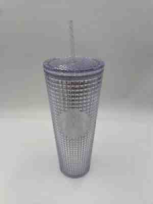 New Starbucks Cold Clear Silver Studded Diamond Cup 24 OZ Plastic Tumbler 2019 - Sold on eBay Sep 14, 2021 for $33.58