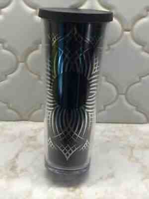 STARBUCKS ART TUMBLERS ICE CUP 24 oz BLACK WHITE RARE SUNFLOWER COSMIC RARE - Sold on eBay Aug 22, 2021 for $36.00