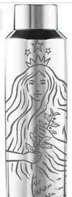 N.I.B. 50th ANNIVERSARY Starbucks Silver Stainless SteelÂ  Water Bottle 20 oz - Sold on eBay Oct 07, 2021 for $14.90