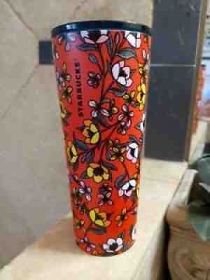 Starbucks Stainless Steel Red Yellow Poppy Flower Floral Tumbler RARE 2018 - Sold on eBay Jul 26, 2021 for $229.00