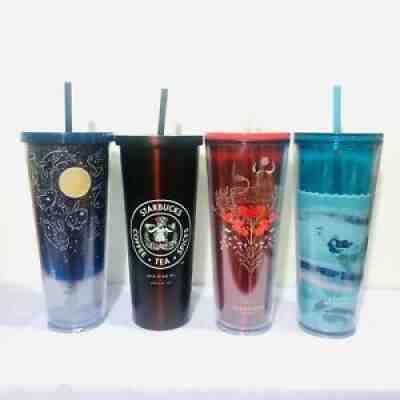 Set 4Pcs.Starbucks Tumbler Cold Cup Venti 24 oz. - Sold on eBay Aug 05, 2021 for $225.00