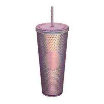 [Starbucks] Taiwan 2021 Aurora Pink Stud Cold Cup Trumbler 710ml - Sold on eBay Aug 16, 2021 for $210.00