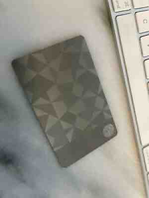 Starbucks 2012 Stainless Steel Metal Card RARE! $0 Balance GILT 1 Of 5,0000 - Sold on eBay Oct 13, 2021 for $250.00