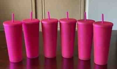 6 New Starbucks Matte Pink Venti Tumbler Studded Diamond Cup 24oz Fall 2021 Lot - Sold on eBay Aug 30, 2021 for $199.98