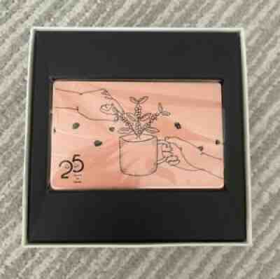 Starbucks card Japan Limited release by lottery PIN intact 25th anniversary #157 - Sold on eBay Sep 25, 2021 for $198.88
