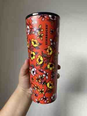 Starbucks Stainless Steel Red Yellow Poppy Flower Floral Tumbler RARE 2018 EUC - Sold on eBay Sep 06, 2021 for $195.00