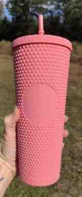 Starbucks Coral Pink Studded Tumbler 24oz Venti - Sold on eBay Oct 21, 2021 for $219.99