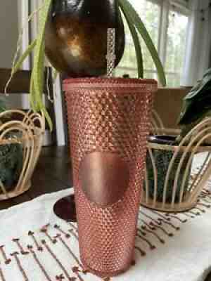 Starbucks 24 Oz. Rose Gold Studded Cold Cup Tumbler - Hologram Spike - Sold on eBay Jul 29, 2021 for $190.00