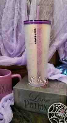 Starbucks Halloween 2021 Purple and Frosted White Spiderweb Tumbler 24oz - Sold on eBay Oct 15, 2021 for $189.99