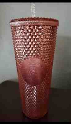 2019 Rose Gold Iridescent Studded Starbucks Tumbler 24oz VENTI New RARE - Sold on eBay Sep 22, 2021 for $185.00