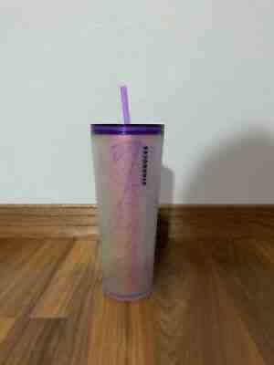 Starbucks Purple Frosted Soft Touch Spiderweb Tumbler Halloween 2021 - Sold on eBay Oct 08, 2021 for $177.50
