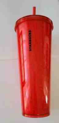 STARBUCKS 24oz Tumbler Red Embossed? Hearts Valentines Day Limited Edition RARE - Sold on eBay Oct 14, 2021 for $174.95