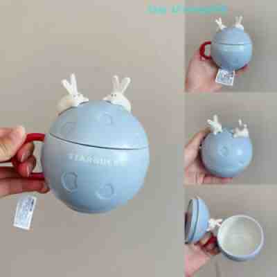 Starbucks 13oz Autumn Moon Bunny Mug With Ceramic Cover Teapot Modelling Cup New - Sold on eBay Oct 23, 2021 for $199.99