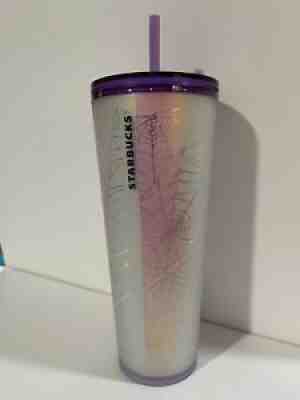 Starbucks 2021 Halloween Purple And White Spiderweb Tumbler Limited Edition ­  ­  - Sold on eBay Sep 21, 2021 for $169.95