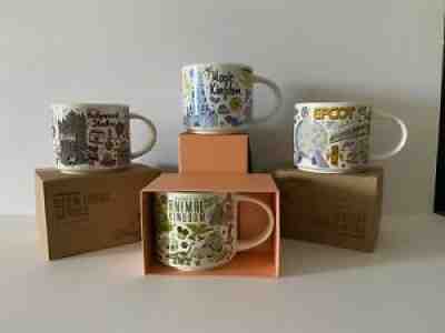 Disney World Starbucks Mugs Set of 4 Been There Magic Animal Hollywood Epcot - Sold on eBay Sep 11, 2021 for $169.00