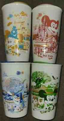 Starbucks Set of 4 Ceramic Tumblers WDW Disney 50th Anniversary Vault Collection - Sold on eBay Oct 13, 2021 for $165.00