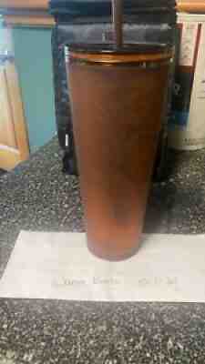 The First Starbucks Pike Place Amber Siren Soft Touch Plastic Cold Cup 24 oz NIB - Sold on eBay Oct 01, 2021 for $160.00