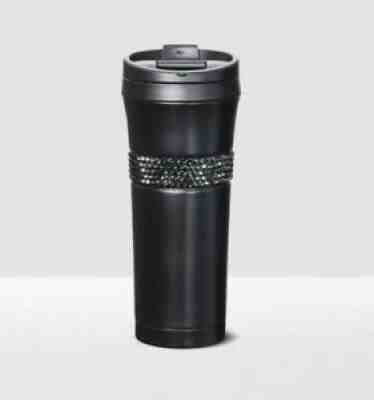 Starbucks Stainless Steel Tumbler Matte Black 16 Oz Swarovski Crystals Gift Box - Sold on eBay Oct 29, 2021 for $179.00