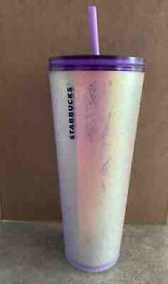 Starbucks Halloween 2021 Purple and Frosted White Spiderweb Tumbler 24oz - Sold on eBay Sep 28, 2021 for $150.85