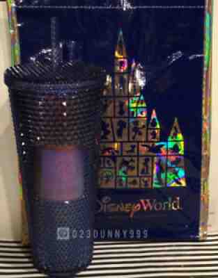 New 2021 Disney Parks Starbucks WDW 50th Anniversary Studded Blue Tumbler + Bag - Sold on eBay Sep 26, 2021 for $139.99