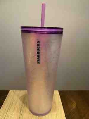 Starbucks 2021 Purple and Frosted White Spiderweb Halloween Tumbler 24oz - Sold on eBay Sep 21, 2021 for $130.00