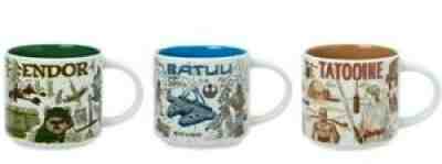 2021 Starbucks Star Wars May The 4th Mugs Been There Set, Endor Tatooine Batuu - Sold on eBay Nov 07, 2021 for $125.96