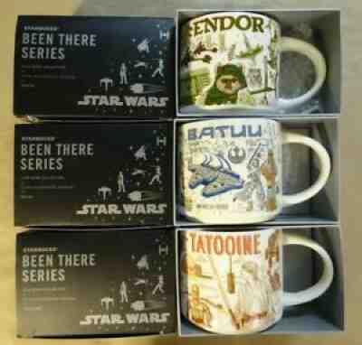 DISNEY Starbucks Star Wars Mugs BEEN THERE 2021 Set Tatooine Batuu Endor NEW - Sold on eBay Oct 24, 2021 for $125.00