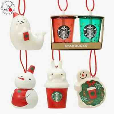 Starbucks Japan 2021 Ornament Complete Full Set Winter Holiday Christmas Tree - Sold on eBay Nov 05, 2021 for $122.00