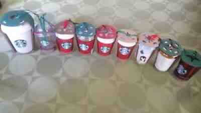 NEW & Rare Lot of 9 Starbucks Christmas Holiday Ornaments ALL DIFERENT OOP VHTF - Sold on eBay Sep 08, 2021 for $125.00