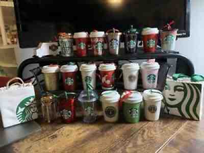 Lot Of 22 Starbucks Christmas Holiday coffee cup ornaments - Sold on eBay Sep 08, 2021 for $100.00