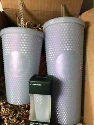 New Starbucks 2021 Holiday Icy Ice Bling 16oz 24oz Keychain Ornament Cold Cup - Sold on eBay Nov 07, 2021 for $26.99
