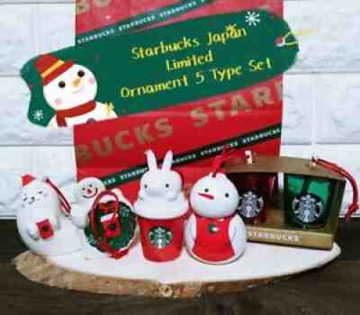 Starbucks Japan Holiday 2021 Ornament 5 Type Set Christmas Limited Rabbit - Sold on eBay Nov 05, 2021 for $86.14