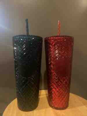 24oz Venti Starbucks Green And Red Jewel Tumbler Set. 2021 Holiday Collection. - Sold on eBay Nov 03, 2021 for $85.00
