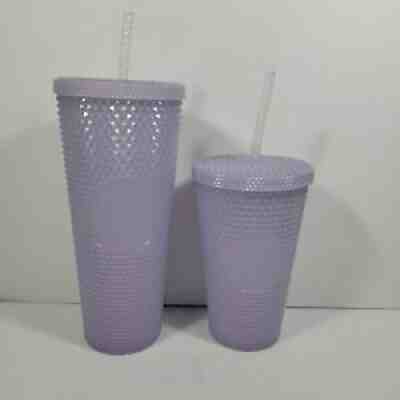 Starbucks 2021 Winter Holiday White Ice Icy Studded Tumbler 2 Cups Venti Grande - Sold on eBay Nov 05, 2021 for $78.99