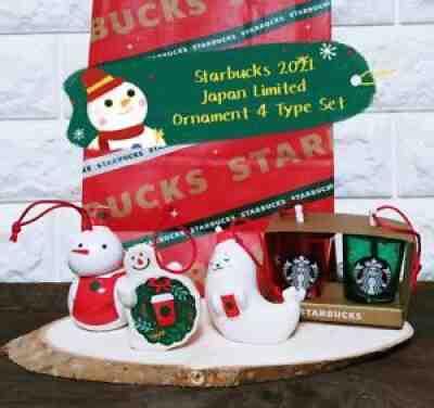 Starbucks Japan Holiday 2021 Ornament 4 Type Set Christmas Limited Xmas New - Sold on eBay Nov 07, 2021 for $72.30