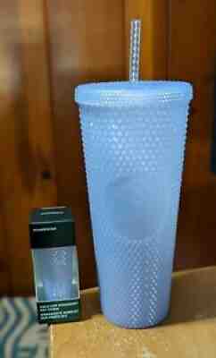 Starbucks 2021 Winter Holiday Icy lilac Bling Studded Cup Tumbler/ With Ornament - Sold on eBay Nov 04, 2021 for $66.99