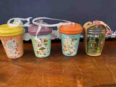 NEW HTF DISNEY STARBUCKS QTY 4 NWT MINI TUMBLER CHRISTMAS ORNAMENTS ORNAMENT - Sold on eBay Nov 01, 2021 for $99.99