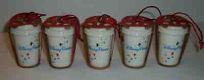 Starbucks Disney Parks - Ceramic Tumbler Mug - Christmas Ornament 2015 SET OF 5 - Sold on eBay Sep 09, 2021 for $79.99