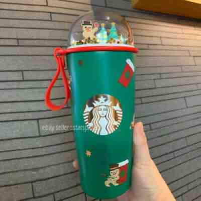 Starbucks China 2021 Xmas Christmas Gingerbread Man Party SS Travel Thermos Cup - Sold on eBay Nov 04, 2021 for $78.74