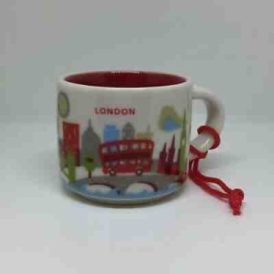 Starbucks London YAH Ornament 2oz Demi You Are Here Christmas Coffee England Mug - Sold on eBay Sep 21, 2021 for $74.99