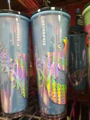 Starbucks Mermaid Color change holographic Tumbler CHRISTMAS 2021. RARE - Sold on eBay Nov 04, 2021 for $51.00