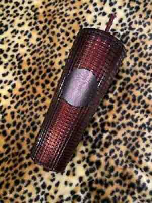 Starbucks Tumbler Venti Plum Purple Grid Disco Christmas Holiday 2020 Venti New - Sold on eBay Oct 03, 2021 for $50.00
