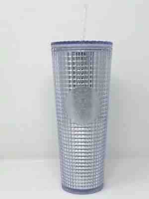 Starbucks Silver Disco Grid Holiday Christmas 2020 Cold Cup Tumbler 24 oz - Sold on eBay Sep 14, 2021 for $49.99