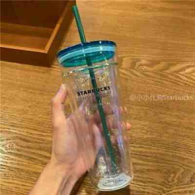 HOT Starbucks Tumbler Classic Christmas Green Large Sippy Cups Double wall Glass - Sold on eBay Sep 28, 2021 for $49.99