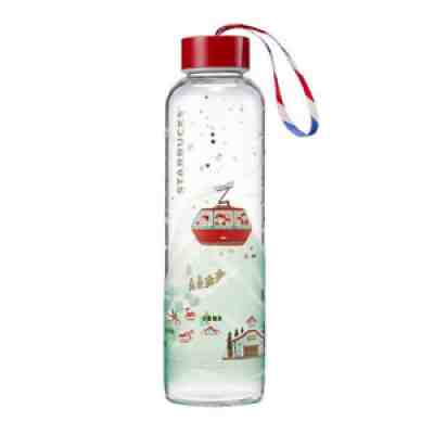 Starbucks Korea 2020 Christmas Travel Glass Waterbottle 533ml - Sold on eBay Oct 01, 2021 for $49.99