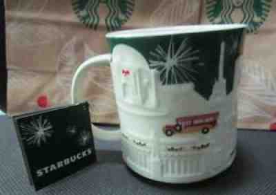 2015 STARBUCKS Manila CHRISTMAS Relief Philippines Jeepney MUG 16 OZ SOLD OUT