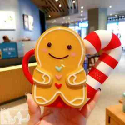 2021 New Starbucks Gingerbread Man Shaped Mug Water Cup Christmas Gift 320ml - Sold on eBay Nov 05, 2021 for $49.99
