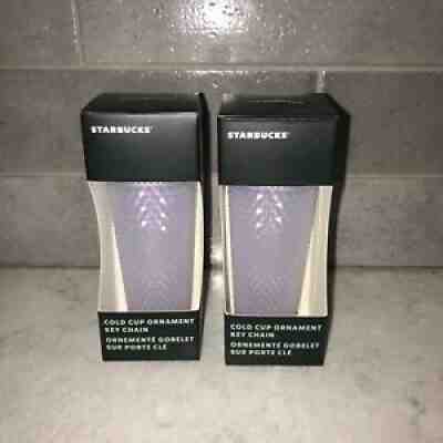 2021 Starbucks Keychain Ornament Icy Lilac Studded Bling Tumbler Christmas Lot 2 - Sold on eBay Nov 06, 2021 for $49.99