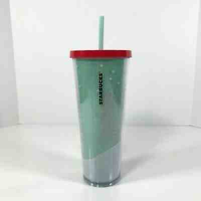 Starbucks 2018 Holiday Christmas Gnome Trees Snowing Venti Cold Cup Tumbler 24oz - Sold on eBay Aug 27, 2021 for $49.49