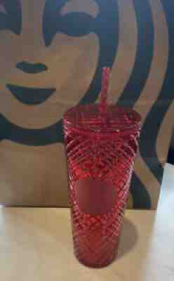 Starbucks 2021 Red Jeweled Christmas Holiday Tumbler Venti 24oz - Sold on eBay Nov 04, 2021 for $49.00